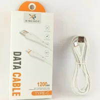 XScoot Data Cable Fast Charging 2.4A 1.2 Mtrs | 6M Warranty